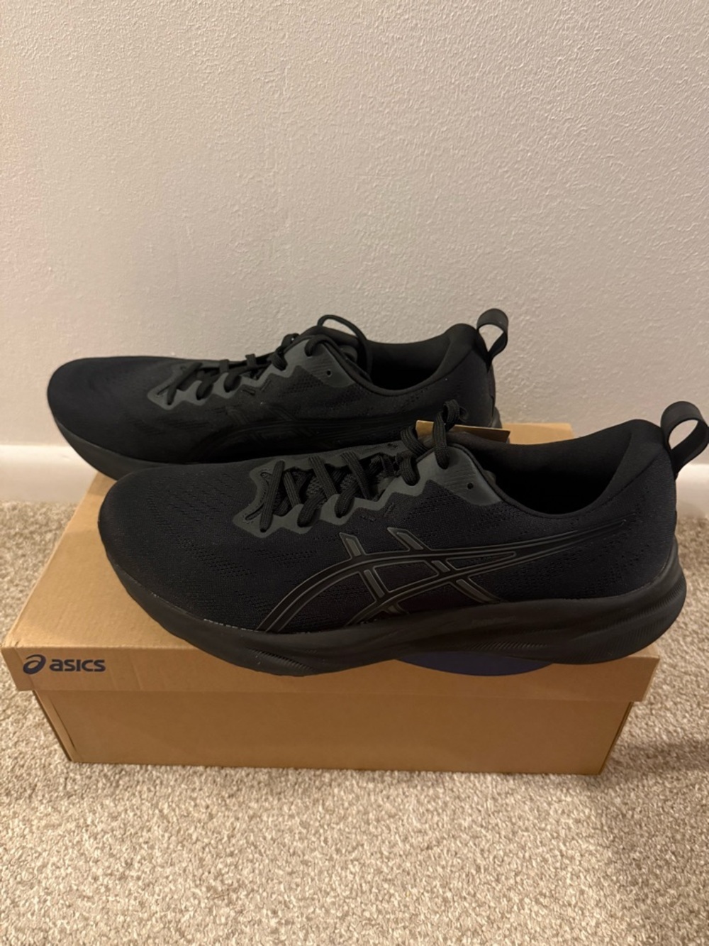 ASICS Men's Black Athletic Running Shoes